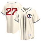 BIPIHUC C.Cubs #27 Seiya Suzuki Player Cream Field of Dreams Home Game Stitched Jerseys