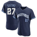 BIPIHUC C.Cubs #27 Seiya Suzuki Player Navy City Connect Limited Elite Home Stitched Jerseys