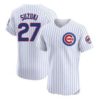 BIPIHUC C.Cubs #27 Seiya Suzuki Player White Limited Elite Home Game Stitched Jerseys