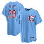 BIPIHUC C.Cubs #29 Michael Busch Player Light Blue Home Game Stitched Jerseys