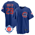 BIPIHUC C.Cubs #29 Michael Busch Player Royal 150th Anniversary Home Game Stitched Jerseys