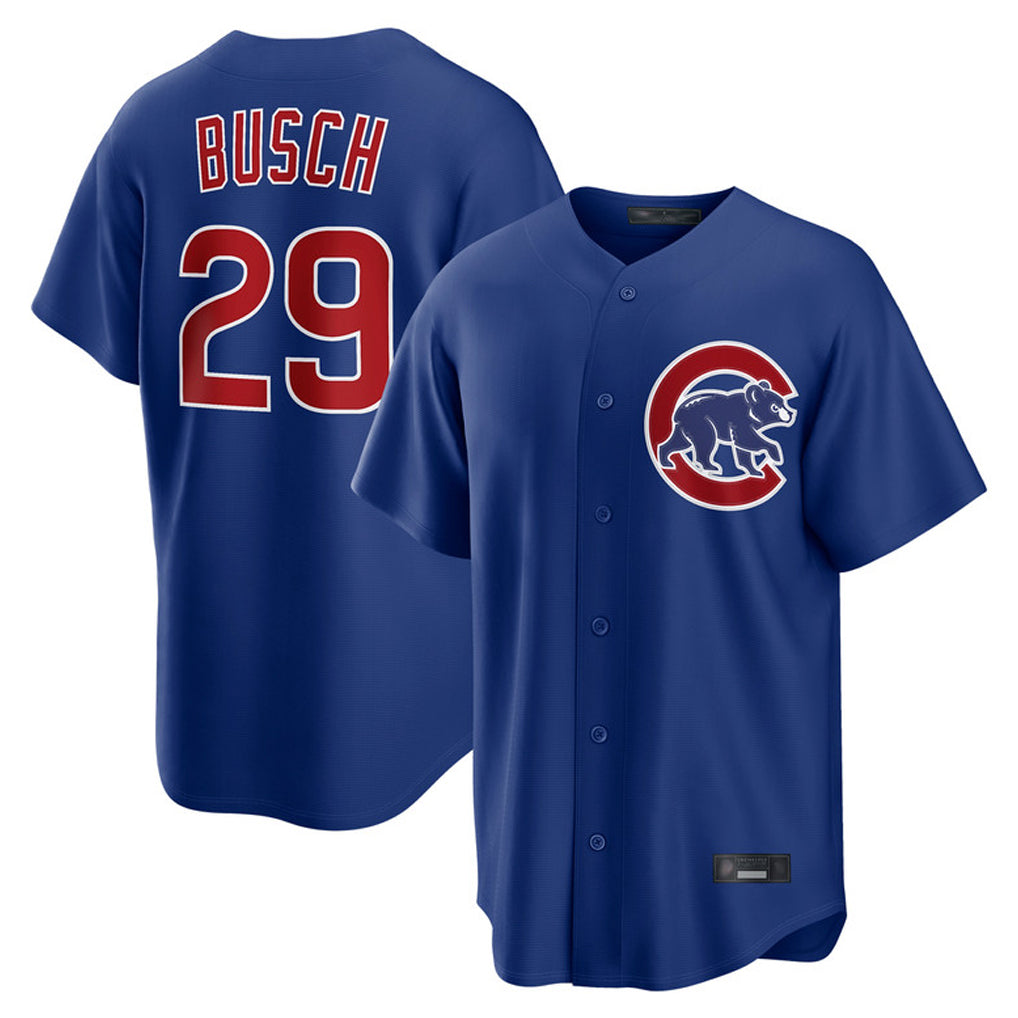BIPIHUC C.Cubs #29 Michael Busch Player Royal Home Game Stitched Jerseys