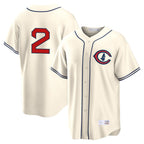 BIPIHUC C.Cubs #2 Nico Hoerner Player Cream Field of Dreams Home Game Stitched Jerseys