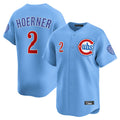 BIPIHUC C.Cubs #2 Nico Hoerner Player Light Blue Limited Home Stitched Jerseys