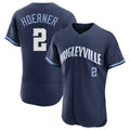 BIPIHUC C.Cubs #2 Nico Hoerner Player Navy City Connect Limited Elite Home Stitched Jerseys