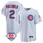 BIPIHUC C.Cubs #2 Nico Hoerner Player White 150th Anniversary Home Game Stitched Jerseys