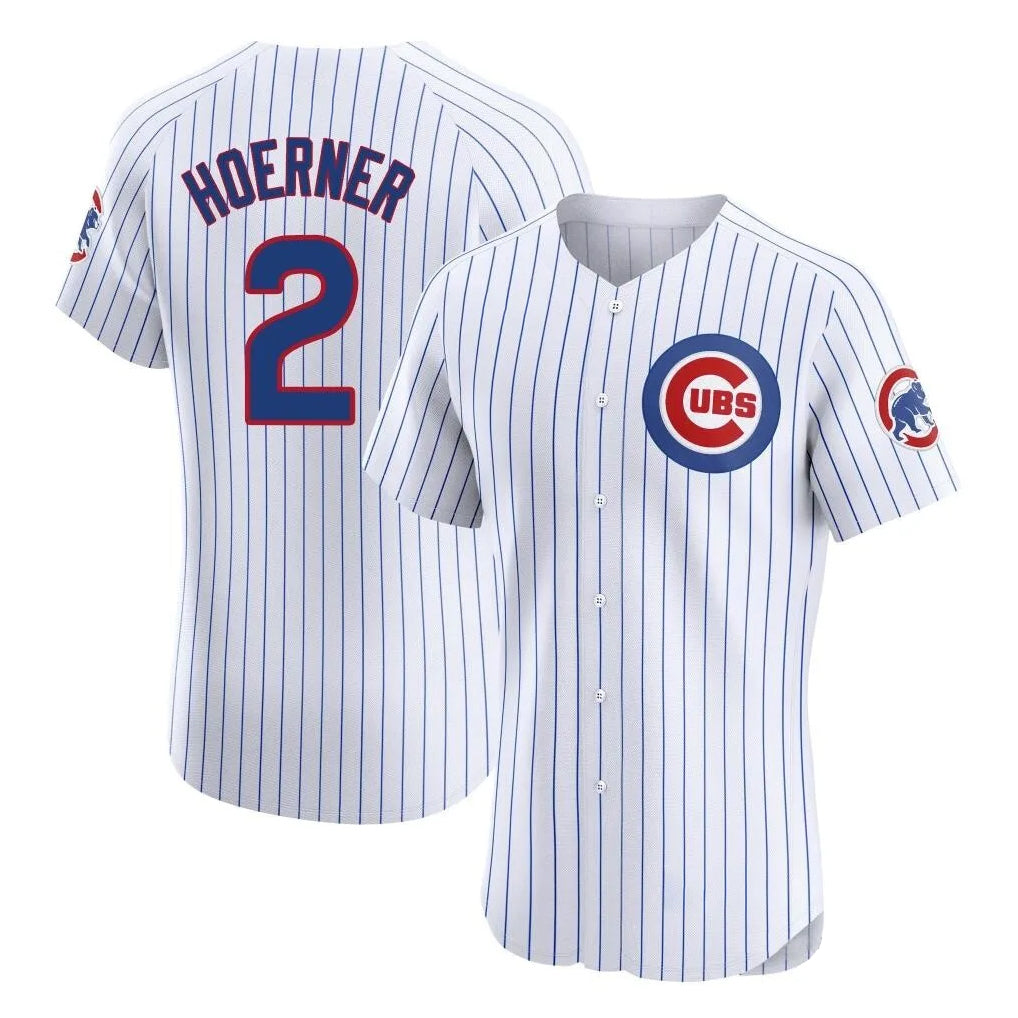 BIPIHUC C.Cubs #2 Nico Hoerner Player White Limited Elite Home Game Stitched Jerseys