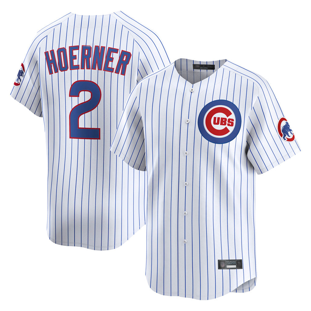 BIPIHUC C.Cubs #2 Nico Hoerner Player White Limited Home Game Stitched Jerseys