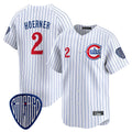 BIPIHUC C.Cubs #2 Nico Hoerner Player White Pinstripe Vapor Premier Limited Home Stitched Jerseys