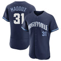 BIPIHUC C.Cubs #31 Greg Maddux Player Navy City Connect Limited Elite Home Stitched Jerseys