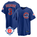BIPIHUC C.Cubs #3 Alex Bregman Royal 150th Anniversary Home Game Stitched Jerseys