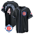 BIPIHUC C.Cubs #4 Pete Crow-Armstrong Player Black Fashion Out 150th Anniversary Game Stitched Jerseys
