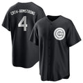 BIPIHUC C.Cubs #4 Pete Crow-Armstrong Player Black Game Stitched Jerseys