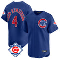 BIPIHUC C.Cubs #4 Pete Crow-Armstrong Player Royal 150th Anniversary Limited Home Stitched Jerseys