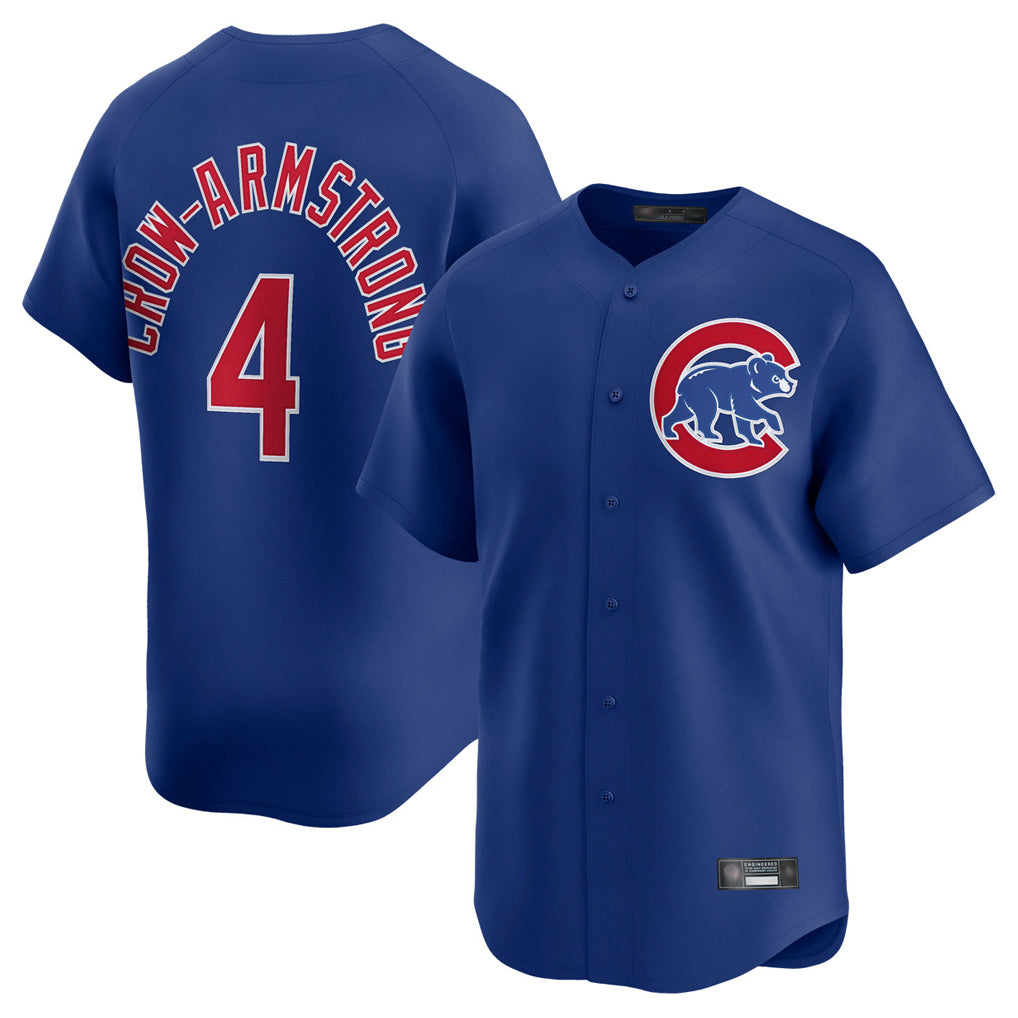 BIPIHUC C.Cubs #4 Pete Crow-Armstrong Player Royal Limited Home Stitched Jerseys