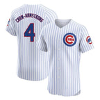 BIPIHUC C.Cubs #4 Pete Crow-Armstrong Player White Limited Elite Home Game Stitched Jerseys