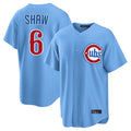 BIPIHUC C.Cubs #6 Matt Shaw Player Light Blue Home Game Stitched Jerseys