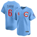 BIPIHUC C.Cubs #6 Matt Shaw Player Light Blue Limited Home Stitched Jerseys