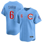 BIPIHUC C.Cubs #6 Matt Shaw Player Light Blue Limited Home Stitched Jerseys