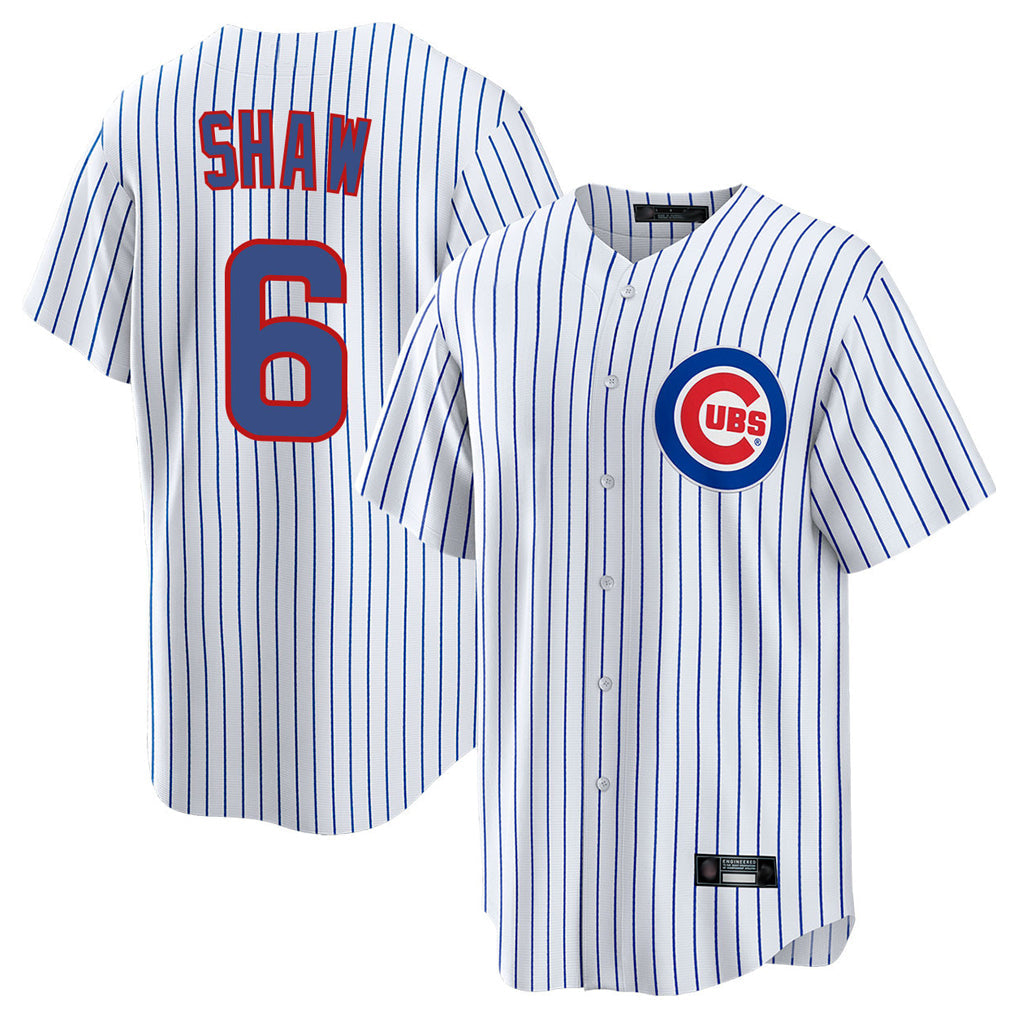 BIPIHUC C.Cubs #6 Matt Shaw Player White Game Home Stitched Jerseys
