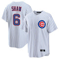 BIPIHUC C.Cubs #6 Matt Shaw Player White Game Home Stitched Jerseys