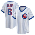 BIPIHUC C.Cubs #6 Matt Shaw Player White T-shirt Cooperstown Collection Limited Stitched Jerseys