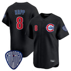 BIPIHUC C.Cubs #8 Ian Happ Player Black Vapor Premier Limited Home Stitched Jerseys