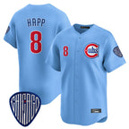 BIPIHUC C.Cubs #8 Ian Happ Player Blue Vapor Premier Limited Home Stitched Jerseys