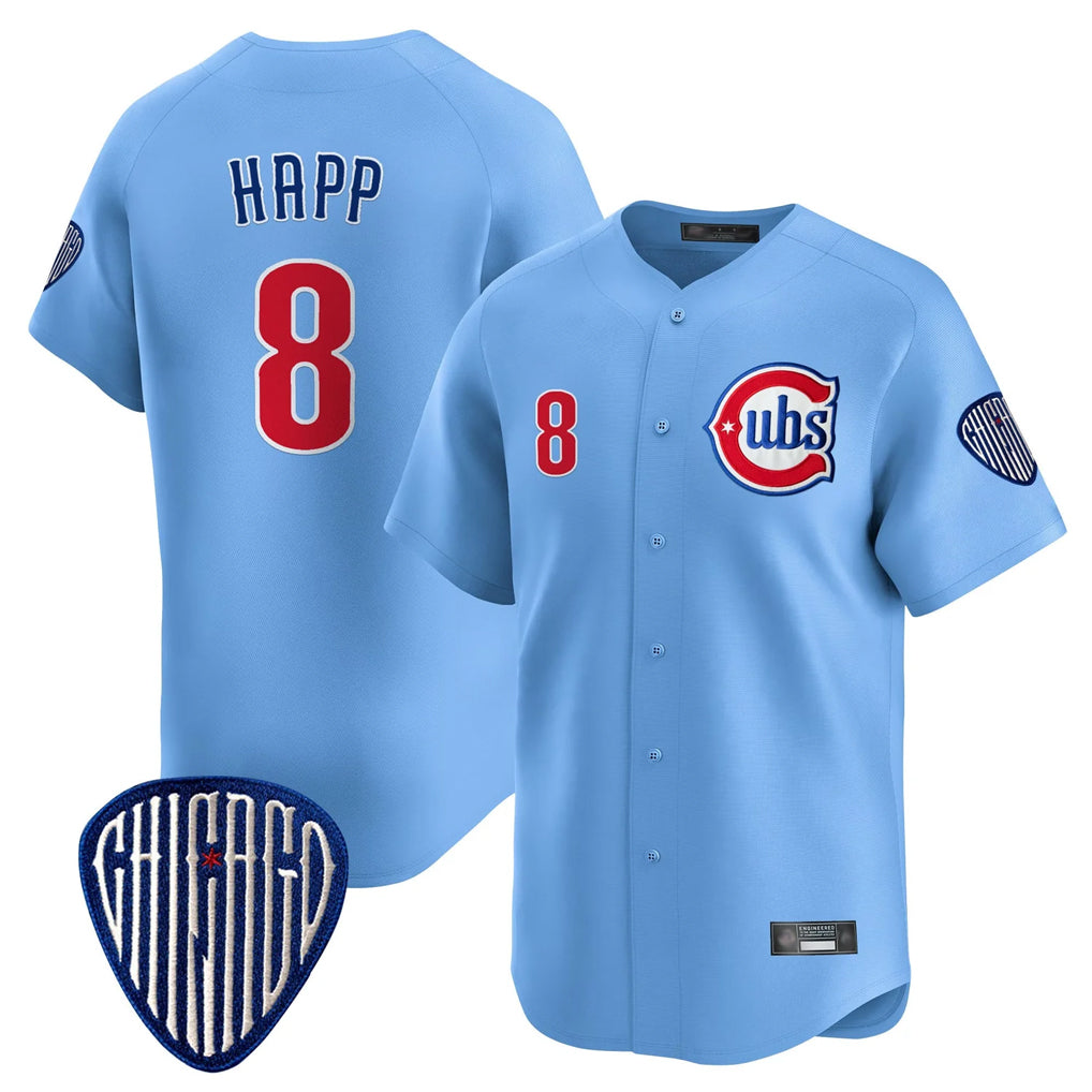 BIPIHUC C.Cubs #8 Ian Happ Player Blue Vapor Premier Limited Home Stitched Jerseys