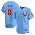 BIPIHUC C.Cubs #8 Ian Happ Player Light Blue Limited Home Stitched Jerseys