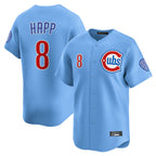 BIPIHUC C.Cubs #8 Ian Happ Player Light Blue Limited Home Stitched Jerseys