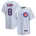 BIPIHUC C.Cubs #8 Ian Happ Player White Game Home Stitched Jerseys