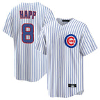 BIPIHUC C.Cubs #8 Ian Happ Player White Game Home Stitched Jerseys