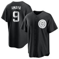 BIPIHUC C.Cubs #9 Miguel Amaya Player Black Game Stitched Jerseys