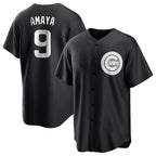 BIPIHUC C.Cubs #9 Miguel Amaya Player Black Game Stitched Jerseys