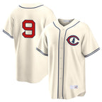 BIPIHUC C.Cubs #9 Miguel Amaya Player Cream Field of Dreams Home Game Stitched Jerseys