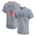 BIPIHUC C.Cubs #9 Miguel Amaya Player Gray Road Limited Elite Home Stitched Jerseys