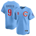 BIPIHUC C.Cubs #9 Miguel Amaya Player Light Blue Limited Home Stitched Jerseys