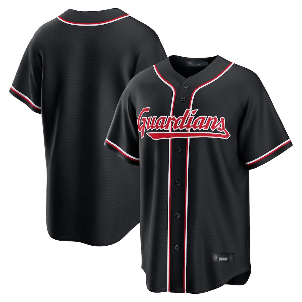 BIPIHUC C.Guardians Black Fashion Out Home Game Blank Player Stitched Jerseys