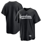 BIPIHUC C.Guardians Black Home Game Blank Player Stitched Jerseys