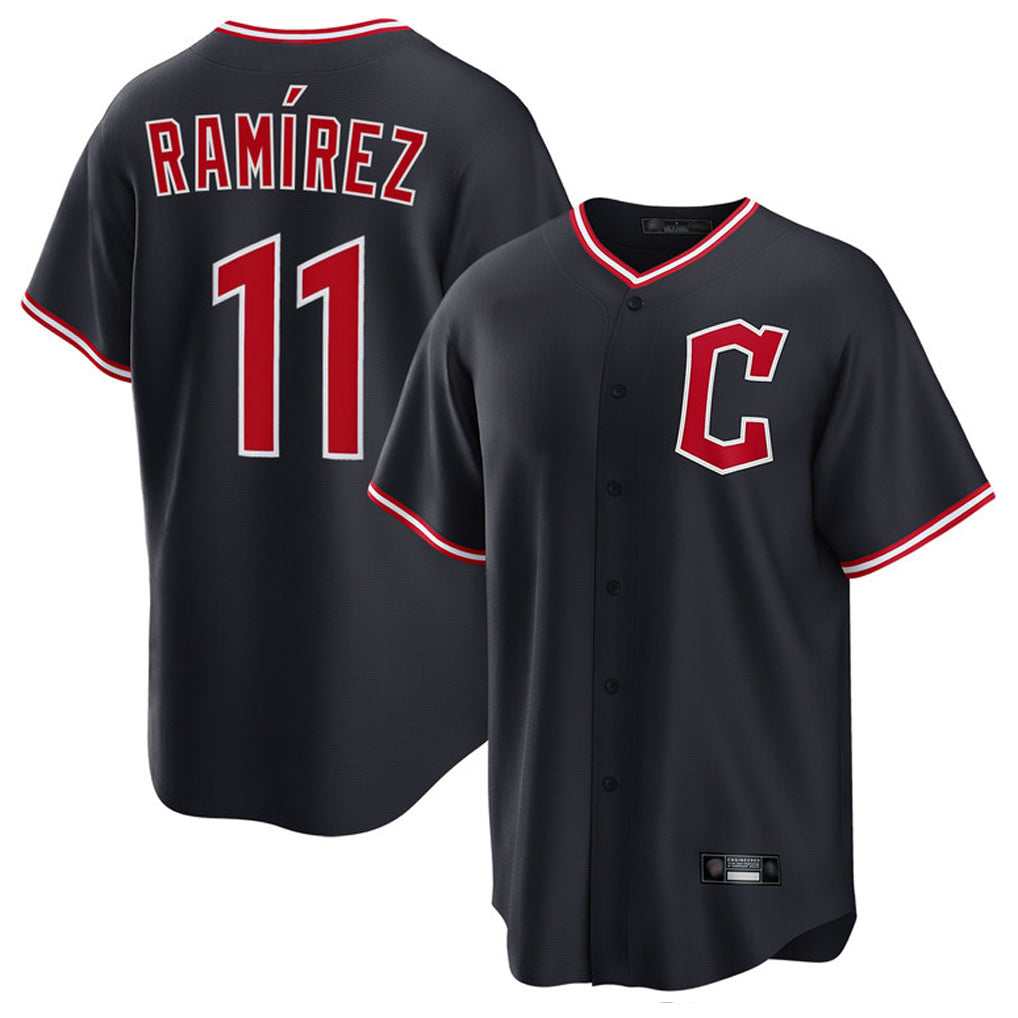 BIPIHUC C.Guardians #11 Jose Ramirez Player Navy Home Game Stitched Jerseys