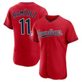 BIPIHUC C.Guardians #11 Jose Ramirez Player Red Limited Elite Home Stitched Jerseys