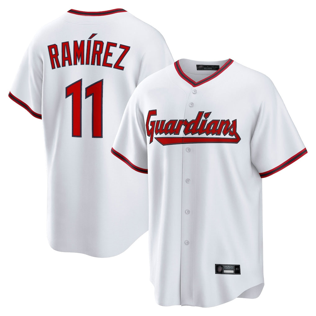 BIPIHUC C.Guardians #11 Jose Ramirez Player White Game Home Stitched Jerseys