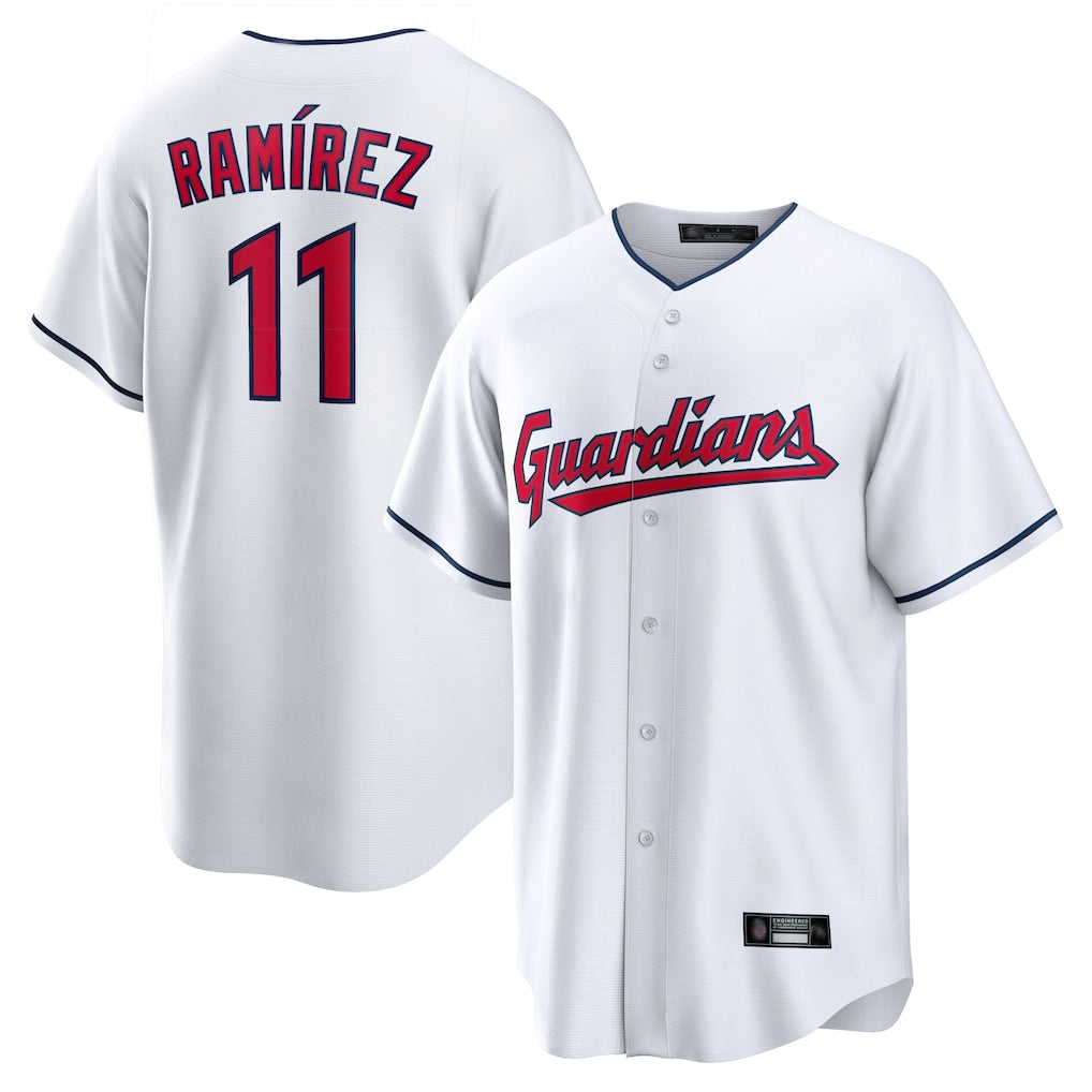BIPIHUC C.Guardians #11 Jose Ramirez Player White Home Game Stitched Jerseys