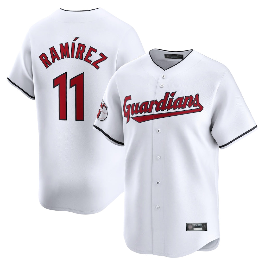 BIPIHUC C.Guardians #11 Jose Ramirez Player White Limited Home Stitched Jerseys