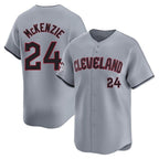 BIPIHUC C.Guardians #24 Triston McKenzie Player Gray Road Limited Home Stitched Jerseys