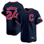 BIPIHUC C.Guardians #24 Triston McKenzie Player Navy Limited Home Stitched Jerseys