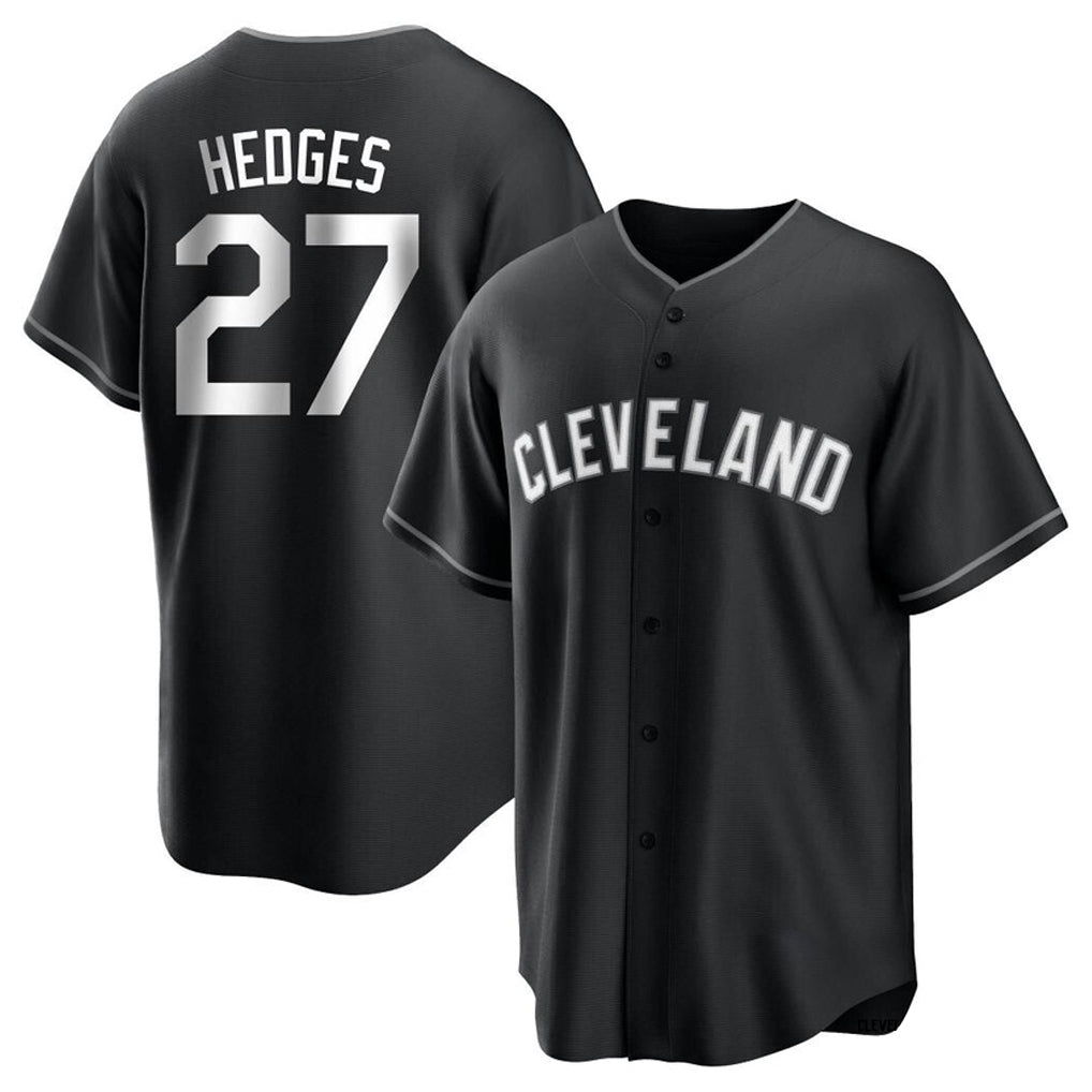 BIPIHUC C.Guardians #27 Austin Hedges Player Black Home Game Stitched Jerseys