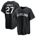BIPIHUC C.Guardians #27 Austin Hedges Player Black Home Game Stitched Jerseys
