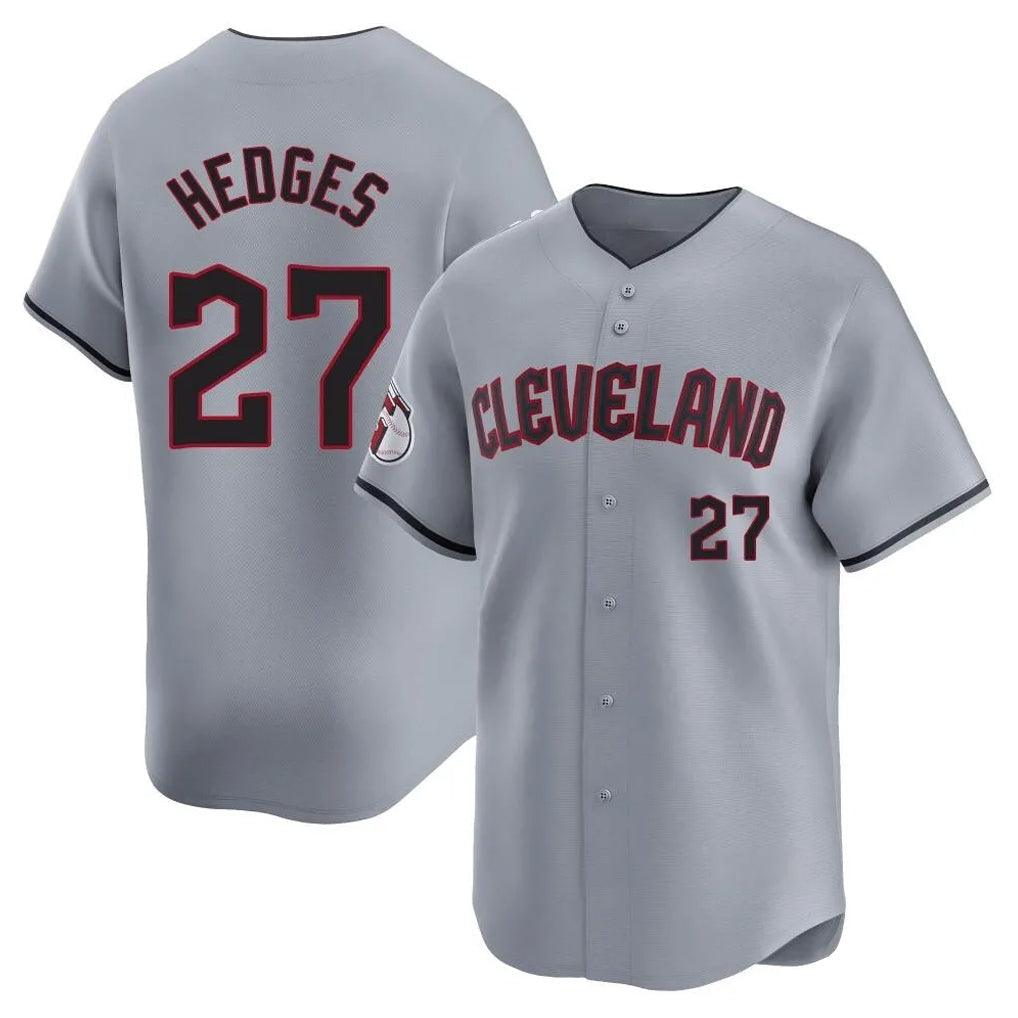 BIPIHUC C.Guardians #27 Austin Hedges Player Gray Road Limited Home Stitched Jerseys